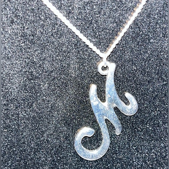 Silvery M Necklace - Picture 2 of 4